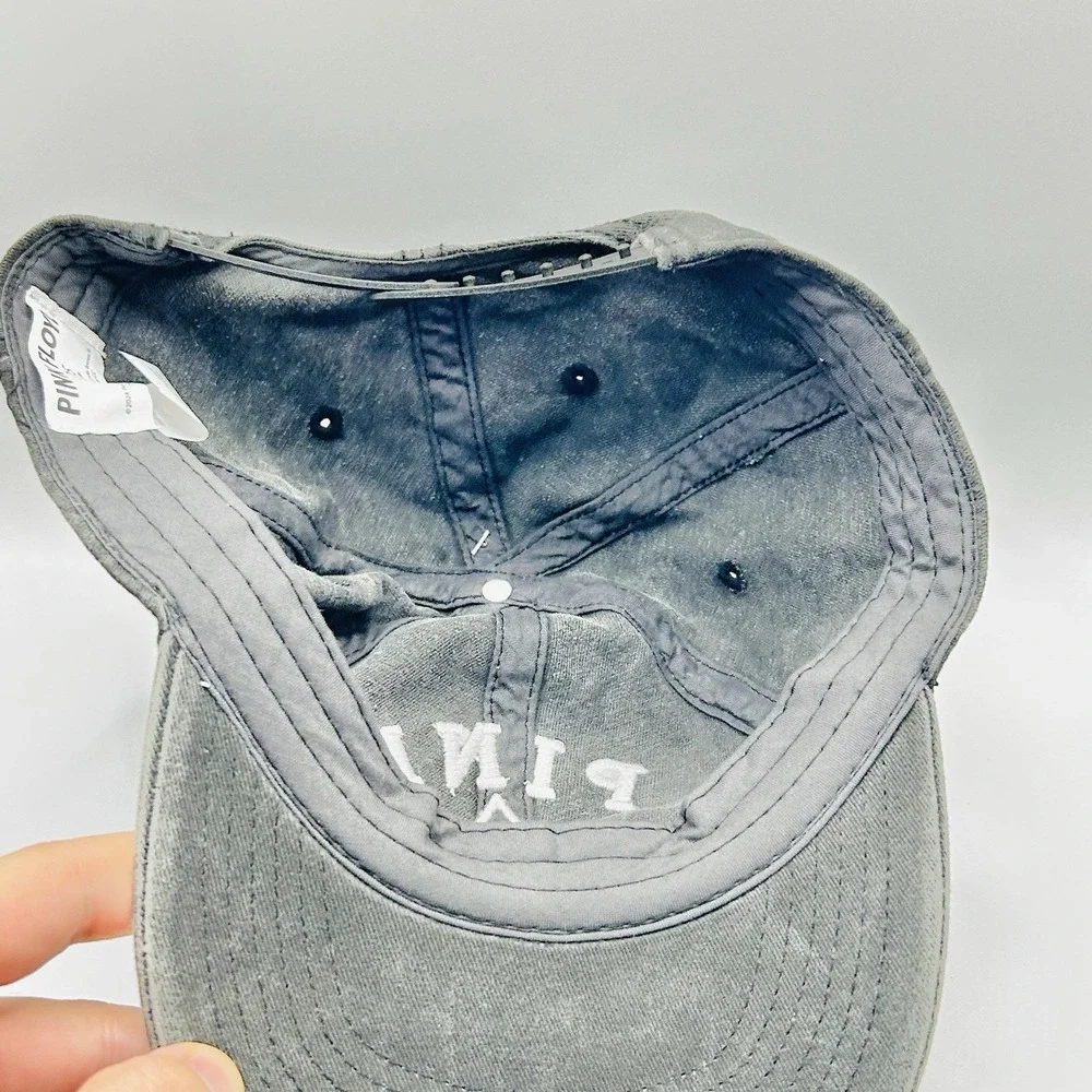 Pink Floyd Music Band Logo Distressed Hat Cap Adjustable Snapback Black Casual